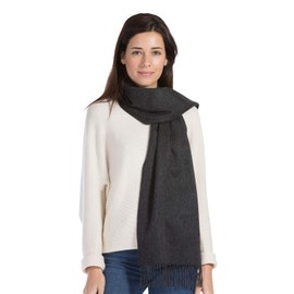 Fishers Finery Women's 100% Pure Cashmere Scarf; Super Soft (Charcoal)