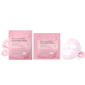Korean Collagen Mask Overnight: Glass Mask, Deep Overnight Face Mask, For Soothe, Repair, Deep Hydration, With More Molecular Collagen Sleeping Bedspreads.