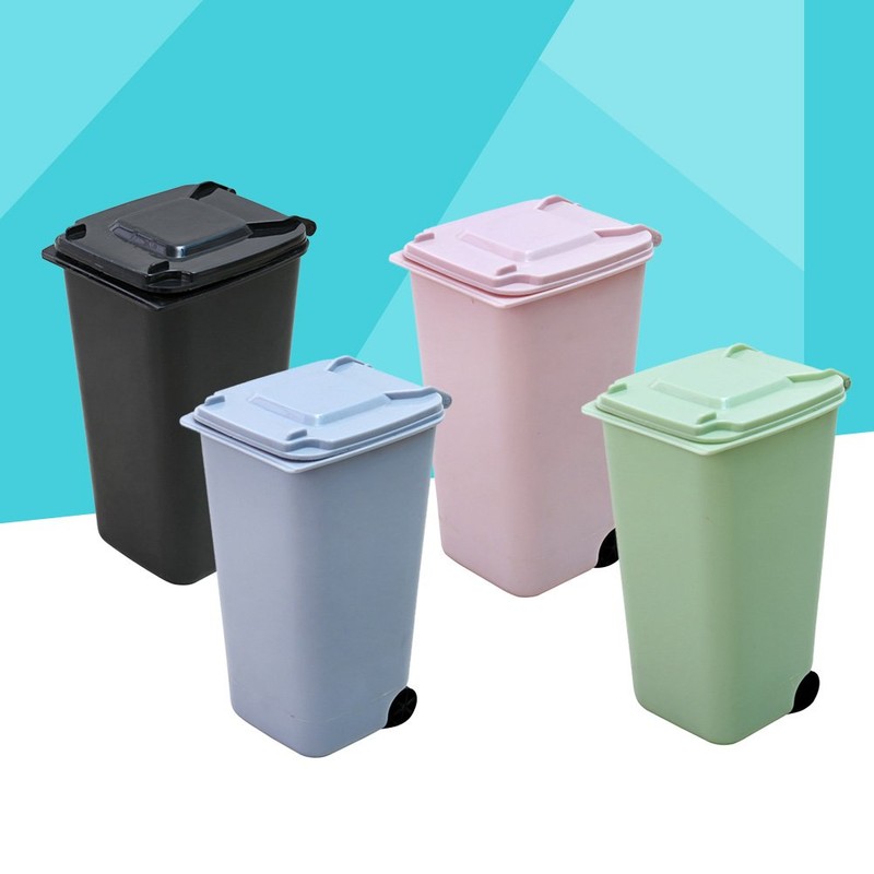 TOYMYTOY Office Trash Can, Desktop Mini Trash Bin, Garbage Bin