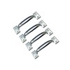 QCAA Garage Door Pull Handle, 6-1/2", Steel, Zinc, 4 Pack,