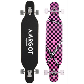 WiiSHAM Longborads Skateboards 42 inches Complete Drop Down Through Deck Crusier Pr Speed (81)