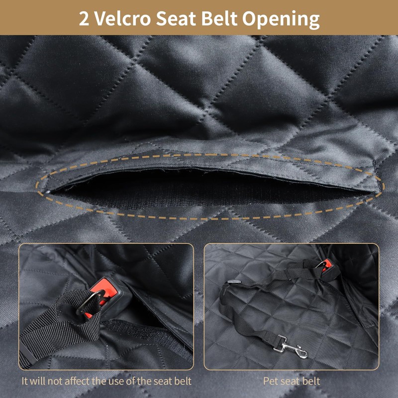 Viaviat Dog Car Seat Cover,Pets Back Seat Extender,600D Heavy Durable