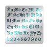 BENECREAT Matte Metal Letters Stencils, Gothic A to Z Alphabet