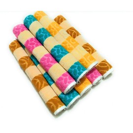 Cotton Colors Floral Design Cotton Hand Towels, Medium, Multicolour - Pack of 8
