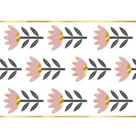 Santa Barbara Design Studio Disposable Table Runner Roll Paper Tablerunner, 25' L x 18" W, Flowers