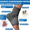 2 Pair Ankle Support Brace, Ankle Compression Sleeve, Compression Socks