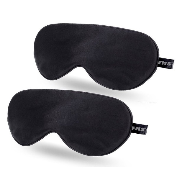FMS Natural Silk Sleep Mask Blocks Light Completely, Soft Lightweight