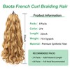 French Curl Braiding Hair 22 Inch 27# 8 Packs