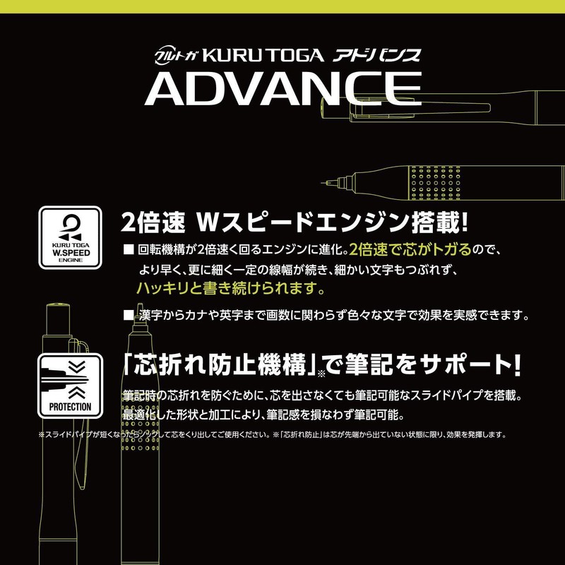 Mitsubishi Pencil Kurutoga Advance 0.5 Upgrade Model Limited Edition Matte