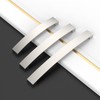 Amerdeco 10 Pack Brushed Satin Nickel Cabinet Pulls,160mm Hole Center-Drawer