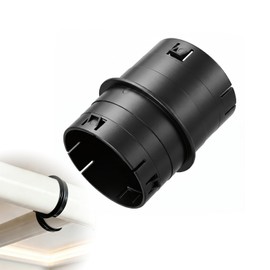 Xanadued 4" Universal Pipe Connector with Snap Lock, Corrugated to PVC Pipe Adapter for Sump Pump Discharge & French Drain Extension, Yard Drainage, Fits 4" Corrugated Pipe, 4" SCH 40 & 4" SDR 35