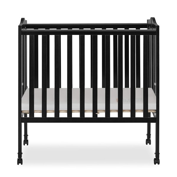 Dream On Me 2-in-1 Lightweight Folding Portable Stationary Side Crib