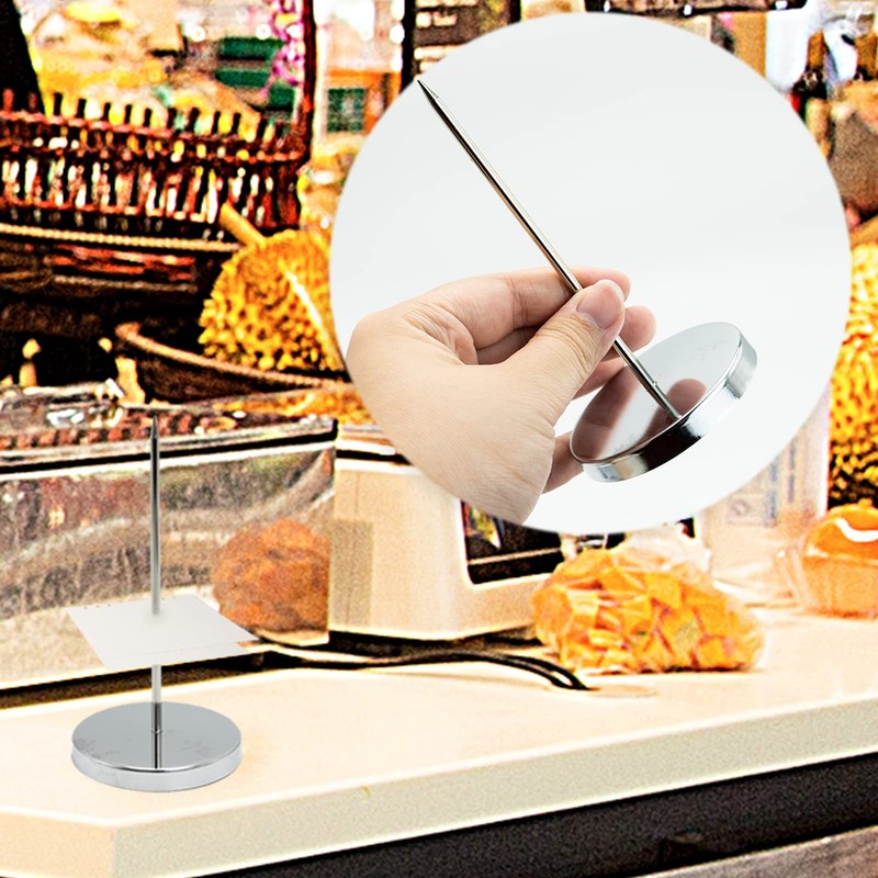 4 Pcs Paper Memo Holder, Receipt Spike Paper Spike Receipt