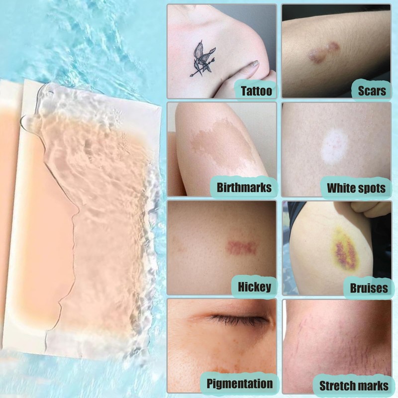 Tattoo Cover Up Patch,Ultra Thin Waterproof Sweatproof Cover Up Patch,for