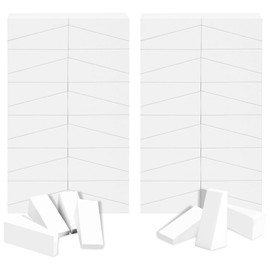 100 Pack Compressed Sponges Facial, Makeup Wedges Sponges, Latex-Free Triangle Cosmetic Blenders, for Liquid & Powder Foundation, Eyeshadow, Blush, Ideal for Professional Makeup Artists & Daily Use