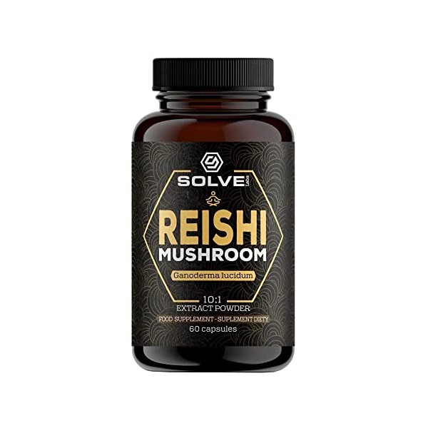 SOLVE Labs® ● Premium Reishi Mushroom Capsules ● 51% Beta-D-Glucans