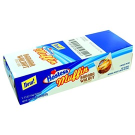 Hostess Banana Walnut Muffins 5.5 oz (pack of 3 Individual Packages)