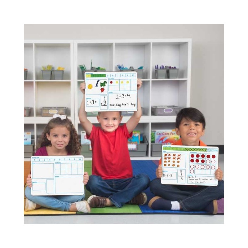 Solving Problems Two-Sided Dry Erase Boards Set
