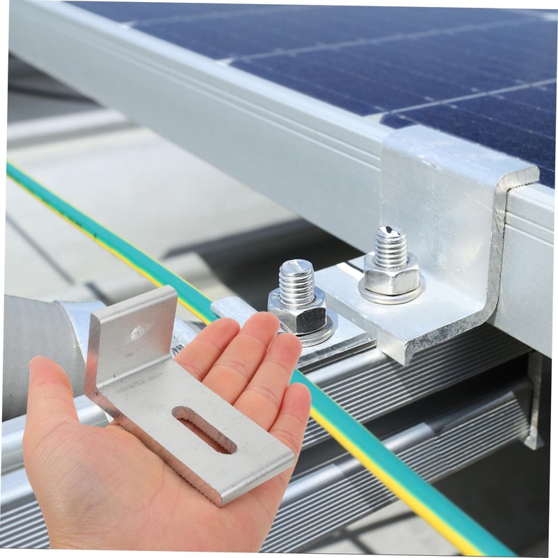 Gadpiparty Solar Panel Mounting Bracket for Roofs Sturdy Foot Design