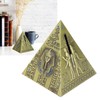 Egyptian Pyramid Model Green Bronze Large Retro Classic Exquisite Decorative
