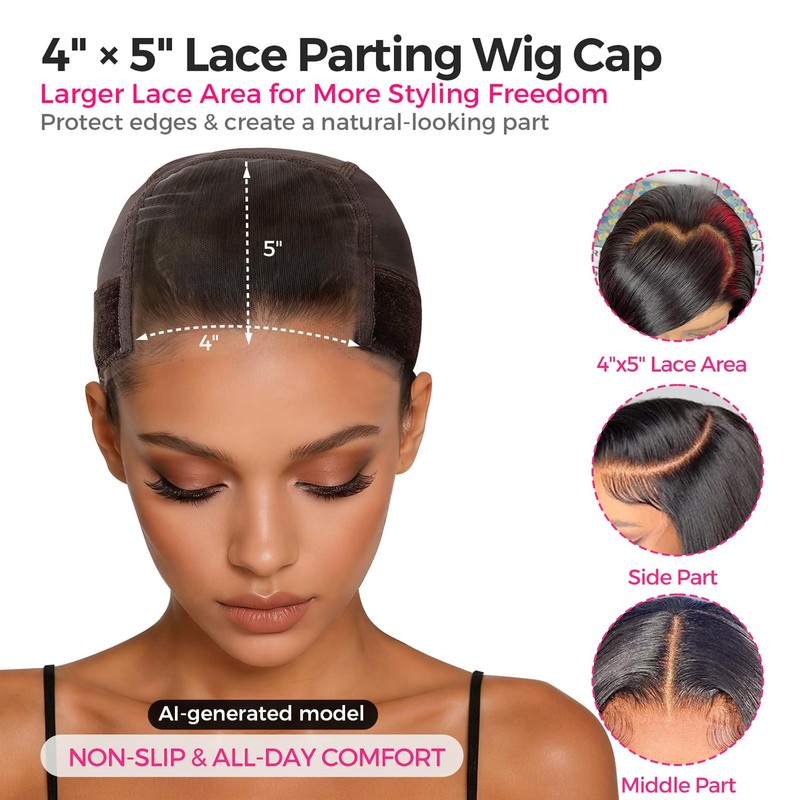 Labhairs Wig Grip Cap for Women, Lace Cap with 4x5