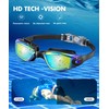 NSSIW Swimming-Goggles Adult Swim-Goggles-Men Women: Ultra-wide Field of View with