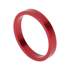 VekAuto Bicycle Headset Spacer, 5 mm MTB Bicycle Headset Stem Washer Universal for 1 1/8 Inch Front Fork Stem Threadless Aluminium Alloy Red