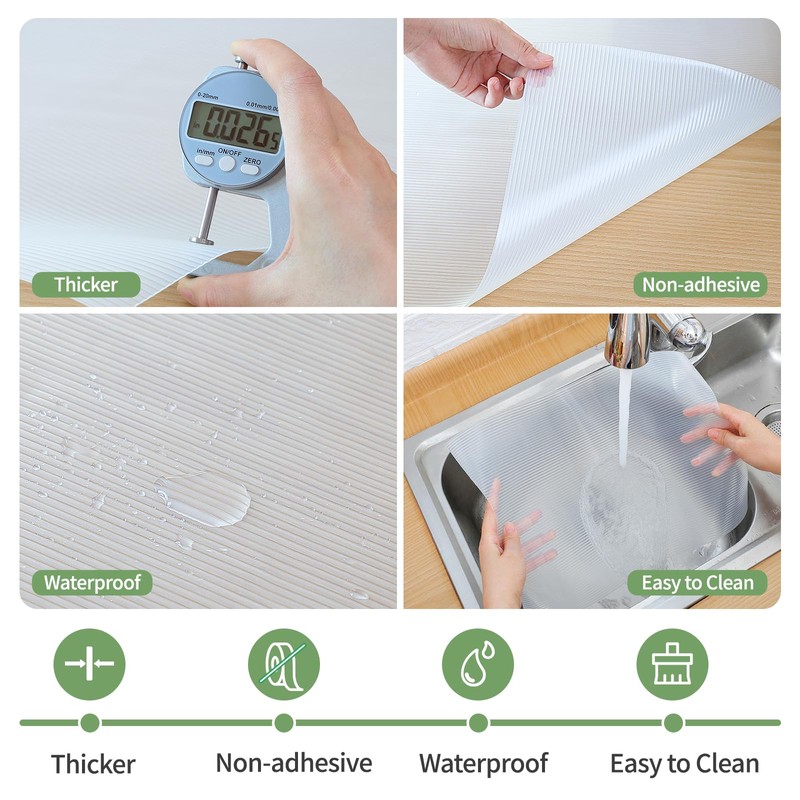 wohomuke Shelf Liners 23 inch x 20 ft Shelf Liners