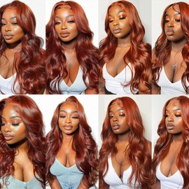 Auburn Brown Body Wave Bundles Human Hair 24 26 28 Inch Soft and Healthy Reddish Brown Bundles for Black Women