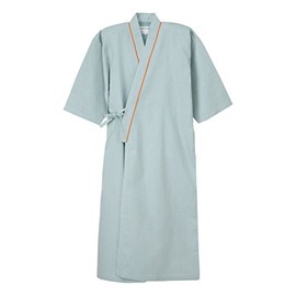 Nagayleben SG-1440 Unisex Patient Clothes, Yukata-Type Lab Coat, green