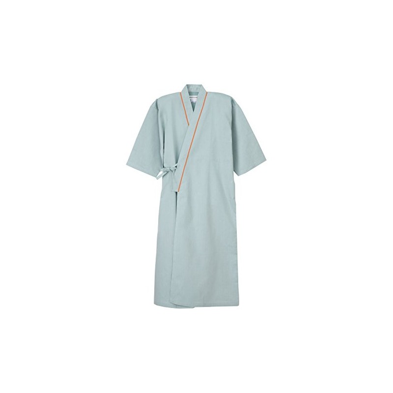 Nagayleben SG-1440 Unisex Patient Clothes, Yukata-Type Lab Coat, green