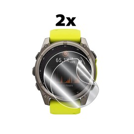 IPG - Protector de visualización solar de hidrogel para Garmin Fenix 8 - 51 mm (2 unidades) invisible HD transparente anti arañazos, autocuración y sin burbujas para Fenix 8 (51 mm)