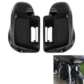 TCMT Lower Vented Leg Fairings 6.5" Speaker Boxes Pod Fit For Harley Touring 14-24