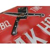 Steakhouse BBQ Retro Tin Sign, Embossed Grill Space, Kitchen Sign,