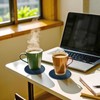 Bdfgh Set of 6 Leather Coasters with 1 Holder for