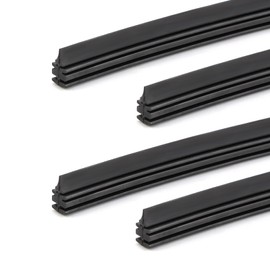 4Pcs 32" Wiper Blade Refills Windscreen Wiper Rubber Strips Universal Car Frameless Replacement Windshield Front Rear Wiper Blades Refills Parts for Most Auto Vehicle Vans Trucks Buses, Gray-black