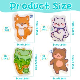 Cooling Pads for Children, Pack of 4, Ice Pack Gel (Colourful-C)