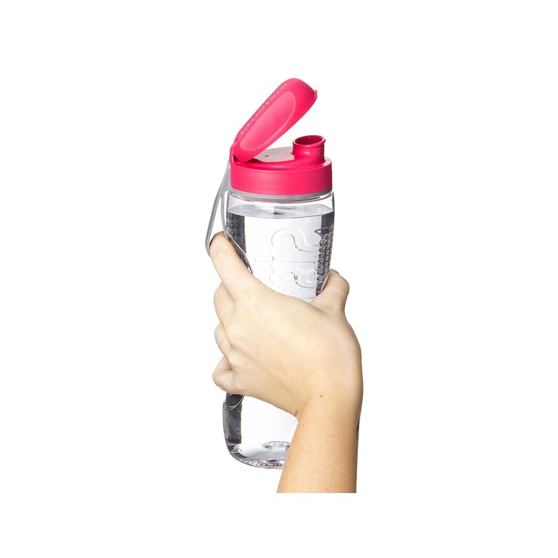 Sistema Hydrate Tritan Active Bottle-800 ml, Pink, 8.1 x 7.1
