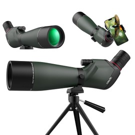 OPAITA 25-75X80 Spotting Scope for Shooting Hunting - HD Scopes with Tripod Phone Adapter - Waterproof Spotter Scope for Target Shooting Bird Watching