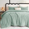 CozyLux Fluffy King Size Comforter Set - Super Soft Faux