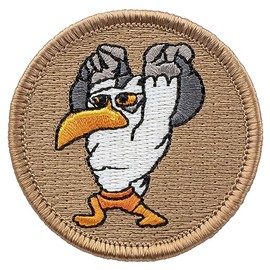 Mighty Seagulls Patrol Patch - 2" Diameter Round Embroidered Patch (Iron-on)