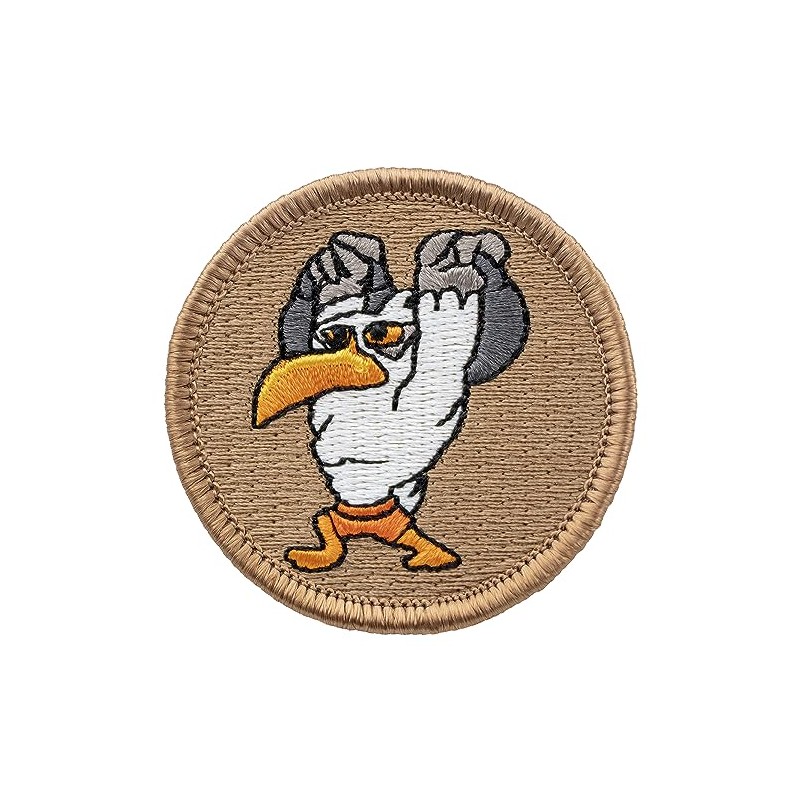 Mighty Seagulls Patrol Patch - 2" Diameter Round Embroidered Patch
