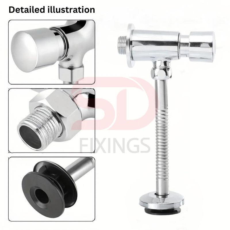 Knee Valve Tap with 153mm Lever Chrome Plated Knee Valve