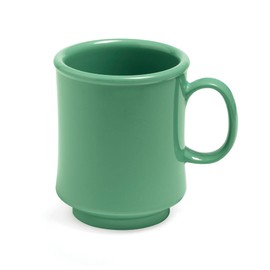 G.E.T. TM-1308-FG Rainforest Green 8 oz Tritan Plastic Stacking Mugs (Pack of 4)