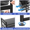 Simple Trending Rolling File Storage Cart, 15-Tier Metal Desk File