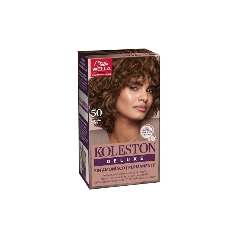 Koleston Deluxe Tinte Permanente Sin Amoniaco 50 Castaño Claro