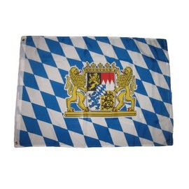 AES 2x3 German Bavaria Lion Oktoberfest Bavarian Beer Flag 2x3 House Banner Best Garden Outdor Decor Polyester Material Flag Premium Vivid Color and UV Fade Resistant