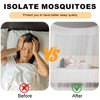 Mosquito Net for Single to King-Sized Beds, One Side Opening