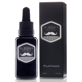 Mr. Burton's Platinum Beard Serum - High Dose Care Serum - Weekly Treatment - The Beard Saver - Extreme Care in Heat Cold Heating Air Beard Serum Beard Oil
