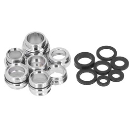 Kit de adaptador de grifo, adaptador de grifo de latón completo a prueba de herrumbre con junta para filtros de agua de fregadero de cocina de manguer